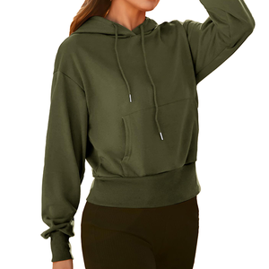 OEM Hot Selling <b>Women's</b> Winter Solid <b>Fleece</b> Cotton Hoodies Breathable Quick Dry Custom Logo Front Size Wholesale - Product Image 6