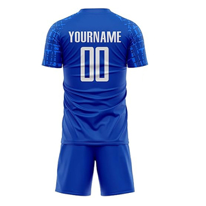 ชุดฟุตซอลสั่งทำขายส่ง เสื้อฟุตบอลระบายอากาศพร้อมกางเกงขาสั้น ชุดฝึกซ้อมฟุตบอลสำหรับทีมชาย - Product Image 1