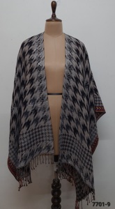 Pure wool jamawar <b>kaftan</b> with Swasrosvki Work - Product Image 4