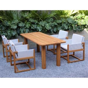 JUEGO DE COMEDOR PARA EXTERIOR DE MADERA DE TECO FABRICADO EN INDONESIA - Product Image 1