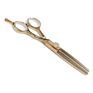 Luxury Rose Gold Hair Cutting Scissors <b>Set</b> High Carbon Steel <b>Barber</b> Shears with Decorative Screw - Product Image 1