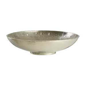 Bol de service minimaliste en métal avec base en forme de nœud, poli et fait main, pour la présentation de nourriture lors de fêtes, idéal pour les noix, les bonbons, les tablettes de chocolat, et la décoration de table. - Product Image 5