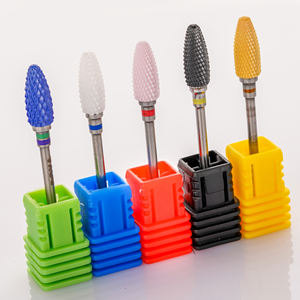 Yaqin kualitas tinggi manikur pedikur profesional akrilik kikir kuku bentuk api 3/32 ''keramik pelepas kuku bor - Product Image 3