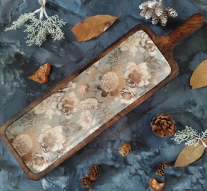 High Quality Design Wood Enamel Printed Platter Wooden Platter wooden Tray Enamel Tray Printed Platter at very best Price - Product Image 2