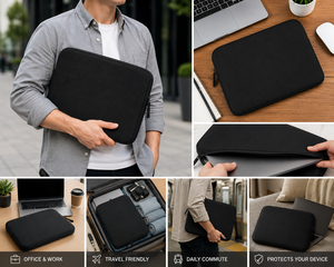 Funda Protectora para Portátil de Lona Negra de 14 Pulgadas, Ligera y Delgada, para Notebook, Bengala Occidental - Product Image 5