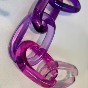 Cadenas de resina, decoración de pared de resina, arte en resina, decoración de lujo con cadenas de resina - Product Image 1