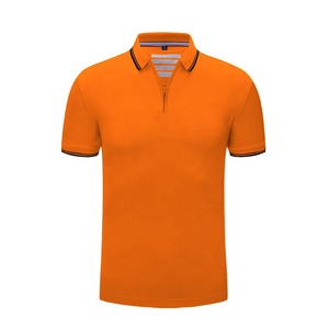 Venta al por mayor precio barato polos para los hombres nuevo último diseño personalizado cremallera camiseta hombres personalizar Logo camisetas camisa - Product Image 5