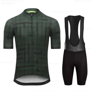 Maillot de cyclisme pour hommes à manches courtes, rayé noir et blanc, respirant, haut de sport - Product Image 6