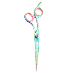 Tijeras de Peluquería con Recubrimiento de Papel, Tijeras para Cortar Cabello con Punta Redonda, Tijeras de Acero Inoxidable para Salón de Belleza con Tornillo Ajustable - Product Image 5