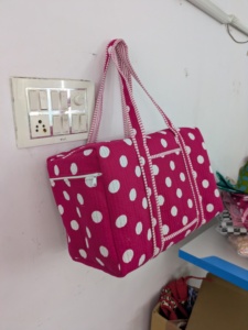 Bolsa de Viaje Plegable de Corduroy Acolchado, Ecológica, de Gran Capacidad y Ligera, con Diseño de Conchas, para Playa, Marca Pinksa Fashion - Product Image 5