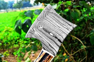 Cuchillo compacto multiusos hecho a mano con hoja de acero estampado y mango estilo asta de ciervo, proveedor mayorista OEM ODM para uso exterior - Product Image 5