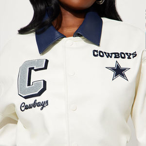 Latest Design Custom Letterman <b>Jacket</b> Outdoor Winter <b>Jacket</b> Coat Clothing Cardigan Crop Top Baseball Varsity <b>Jacket</b> for Women - Product Image 2