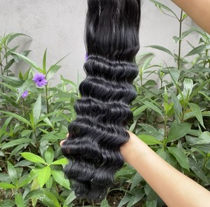 Paquets de cheveux vierges bruts vietnamiens DD prix de gros, paquets de cheveux humains à texture ondulée profonde extensions de cheveux pour femmes noires - Product Image 4