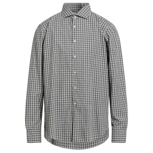 High Quality Low Price Plaid Men's Dress Shirt Turn-Down Collar Satin Quick Dry Anti-Wrinkle Smart Casual Full Sleeve 100% - Product Image 6