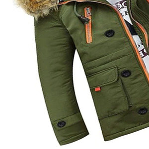 Chaqueta de Forro Polar Verde Unisex, Impermeable, Cortavientos, Gruesa, para Invierno, Ropa Exterior Formal, Cuello Alto, Logotipo Frontal Personalizable - Product Image 3