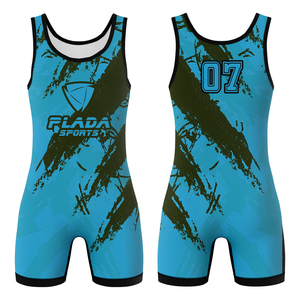 Traje de Lucha Libre para Entrenamiento y Combate, Tejido Transpirable con Elasticidad en 4 Direcciones, Diseño Sublimado - Product Image 6