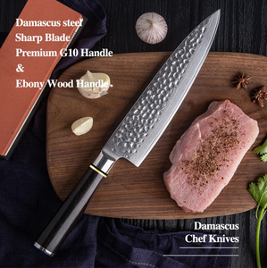 Cuchillo de Chef Japonés Forjado a Mano, de Acero al Carbono Afilado como una Navaja, con Mango de Madera Hecho a Mano, Fabricante OEM ODM - Product Image 6