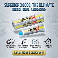 Cemedine High Performance Super X 8008 Perekat Elastis Satu Komponen Bebas Pelarut Pengerasan Kelembapan