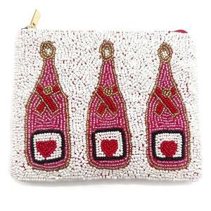 Handmade Beaded Coin Pouch for Women Fashionable <b>Small</b> Wallet Bag Customizable Party <b>Gift</b> Accessory - Product Image 3