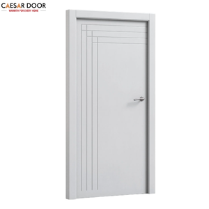Ensemble de porte de salle de bain en bois massif imperméable sur mesure, panneau de porte creux, résistant aux termites, porte pré-montée pour appartement, chambre à coucher - Product Image 2