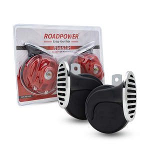 ROADPOWER (RP-HO-426) Juego de bocinas para coche de 12V de doble tono, bocina eléctrica impermeable de alta potencia con bocinas de alta y baja frecuencia - Product Image 1