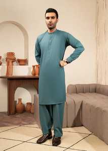Nouveautés : Salwar Kameez pour hommes, vêtements indiens et pakistanais, coton doux, tenue ethnique modeste pour hommes - Product Image 4