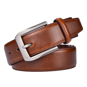 Nouveauté Ceintures en cuir véritable sur mesure OEM pour hommes avec boucle en acier réglable et confortable - Product Image 4