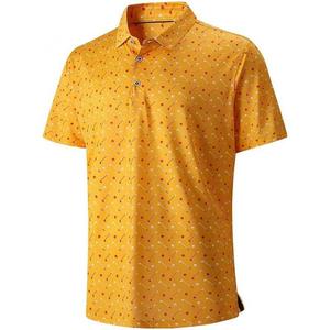 Camisetas de Golf Clásicas Sublimadas de Alto Rendimiento con Elasticidad en 4 Direcciones, Personalizadas, para Hombre, 92% Poliéster, 8% Elastano, Tipo Polo - Product Image 1