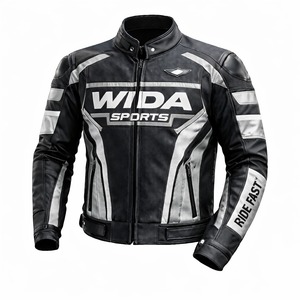 Blouson de moto d'aventure en cuir de vachette robuste, équipement de motard, double couture, fabricant exportateur de qualité supérieure - Product Image 6