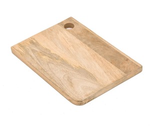 Planche à découper rustique en bois de manguier pour la cuisine, finition naturelle, durable, surface écologique, trou de suspension, compatible lave-vaisselle - Product Image 3