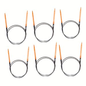 Agujas de tejer de madera con cable, listas para usar, con cable sin memoria. Ideal para marcas privadas y programas de venta minorista internacionales. - Product Image 3
