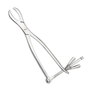 Pinzas de sujeción de huesos Farabeuf Lambotte de acero inoxidable de alta resistencia con trinquete de 23 cm, aprobadas por ISO y CE - Product Image 6