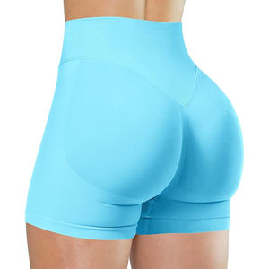 Women's Fitness Shorts Booty Scrunch Design High Waist Seamless Gym Leggings Yoga Workout Training Activewear - Product Image 1