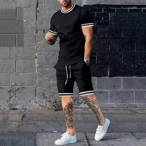 Conjunto Deportivo Personalizado para Hombre, Talla Grande, Sudadera con Capucha de Nailon Transpirable y Pantalones Cortos, Conjuntos de Camiseta y Pantalones Cortos de Verano - Product Image 3