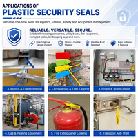 Sceau de sécurité en plastique avec insert métallique YSD, haute résistance, verrouillage anti-effraction pour camion et conteneur de marchandises