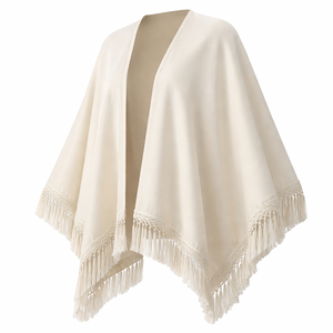 Fournisseur en gros de capes de mariage à franges de qualité supérieure - Fabricant de vestes de mariée sur mesure OEM - Product Image 3