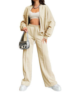 Ensemble de survêtements d'hiver unisexe grande taille, décontracté, sportif, streetwear, deux pièces, avec logo personnalisé brodé ou imprimé, respirant, 100% coton - Product Image 6