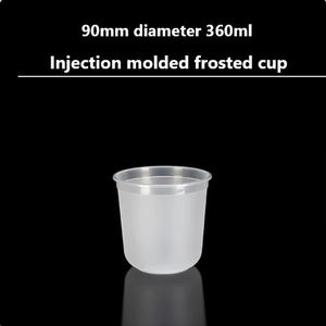 Tasses à thé élégantes en plastique PP, diamètre 90 mm, pour boissons chaudes/froides, bubble tea, matcha, café – Vente en gros pour usage commercial et domestique - Product Image 3