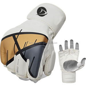 ถุงมือชกมวยผลิตจากหนัง PU สำหรับมืออาชีพถุงมือ MMA ผลิตตามสั่ง - Product Image 1