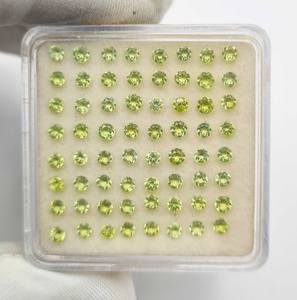 Lote de 100 Piedras Preciosas Sueltas de Peridoto Natural, Corte Redondo, 1.50-2.25 MM, Certificado IGI, para Joyería - Product Image 3