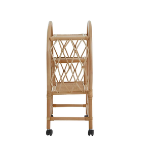 Chariot de bar en rotin bohème fait main, chariot à boissons pour restaurant, hôtel, bar, provenant d'une usine au Vietnam - Product Image 2