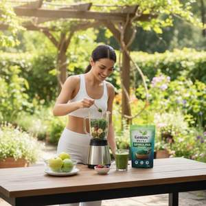 Poudre d'extrait naturel de Spiruline Platensis en vrac – Superaliment riche en nutriments, source de protéines végétaliennes, approvisionnement direct usine - Product Image 2