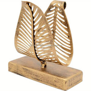 High Quality Handmade Gold <b>Napkin</b> <b>Holder</b> Wedding Hotel Table Top Elegant Design Gold Metal Custom <b>Napkin</b> <b>Holder</b> - Product Image 5