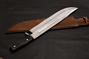 Handmade DIY ODM/OEM Custom <b>Clip</b> Point 3mm Thickness Bowie Knife D2 Steel Blade Wood Handle Leather Sheath 15 Inch Outdoor Knife - Product Image 4