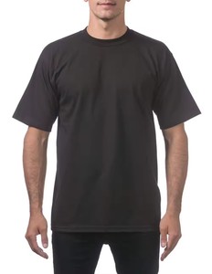 T-shirts personnalisés en gros avec impression graphique, couleur unie, coton lourd 100%, unisexes - Product Image 4