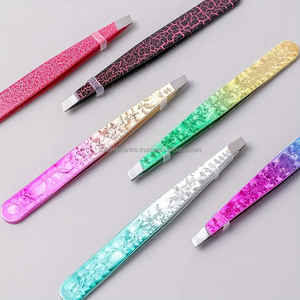 2025 acier inoxydable cosmétique beauté maquillage outil incurvé sourcil pince à épiler pour sourcils et cils épilation pointe pointue tondeuse - Product Image 5