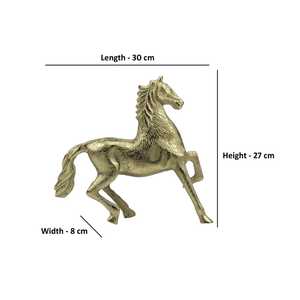27cm H X 8cm W X 30cm L Aluminium Horse Figurine 30x27x8cm Handmade Modern Animal Sculpture Tabletop Decor Living Room Art Jaffs - Product Image 6