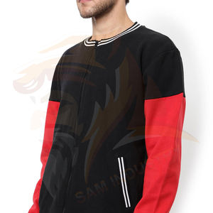 Chaquetas Varsity para Hombre, Nuevo Diseño, Más Vendidas, Color Sólido, Calidad Premium, Cuello Alto, Logotipo Frontal, Ecológicas, para Invierno - Product Image 6