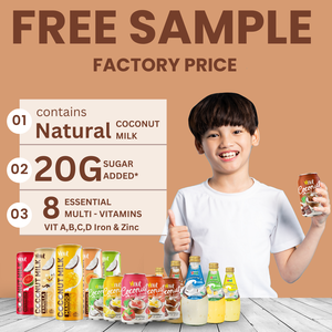 เครื่องดื่มรสมะพร้าวหลากหลายรสชาติ320มล. น้ำส้มสายชู24กระป๋องต่อกล่องสามารถผลิตฉลากส่วนตัวได้ - Product Image 3