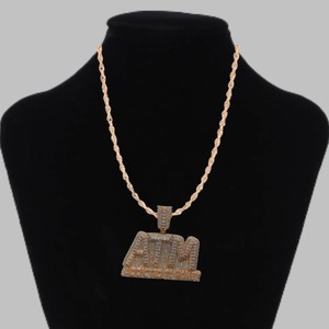ATM Addicted To Money Moissanite Pendant 925 Silver Baguette Cut Channel Setting Unisex Hiphop Themed Charm Pendant - Product Image 2